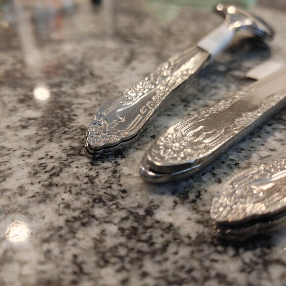 Camping utensils, 3x table spoon, 3x tea spoon, 3x knife in all 9 pieces - Picture 3 of 7